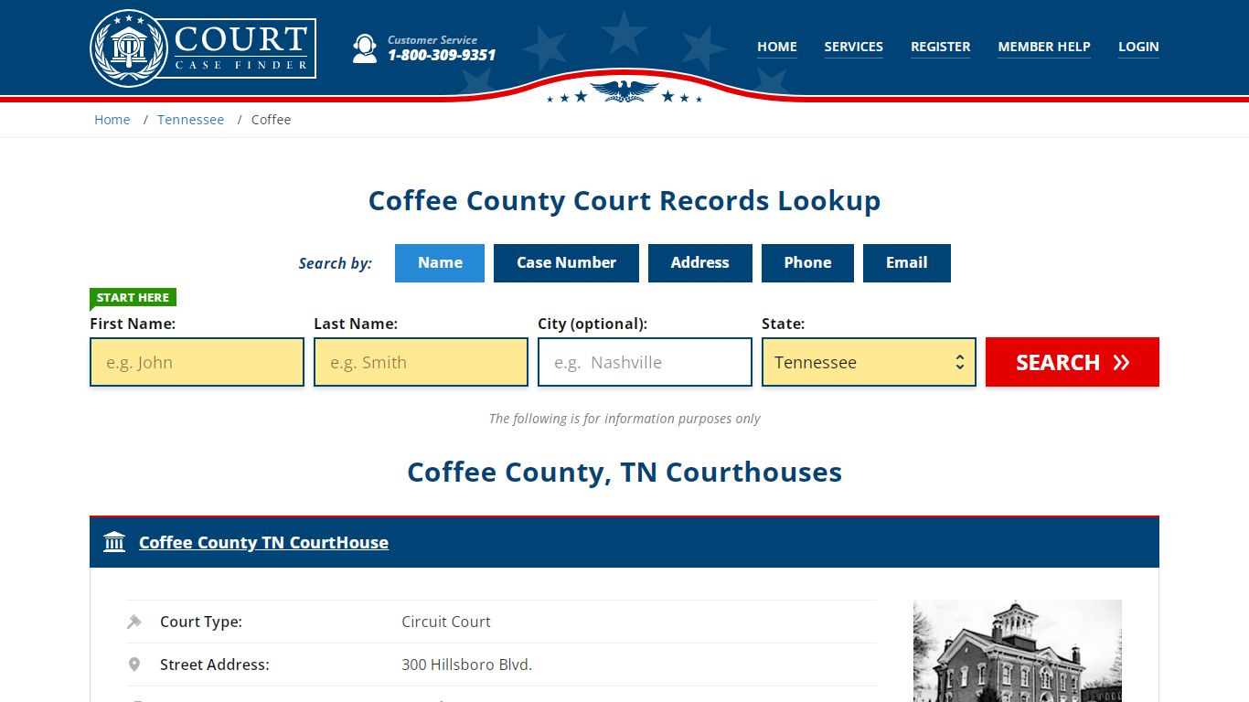 Coffee County Court Records | TN Case Lookup - CourtCaseFinder.com